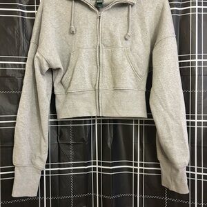Gray Cropped Women's Jacket